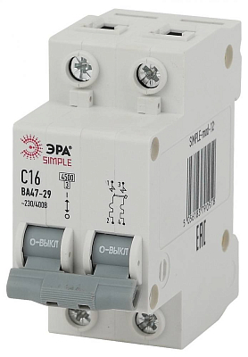 Автоматический выключатель 2P Эра ВА 47-29 SIMPLE-mod-12 400_400_3071253